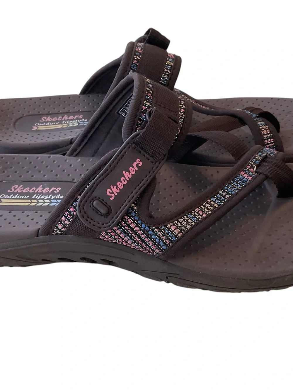 Skechers Women's Dark Brown Strap Sandals